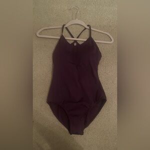 Purple adult small dance bodysuit